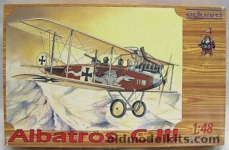 Eduard 1/48 Albatros C.III with Metal and Photoetched Details - (C-III), 8009 plastic model kit